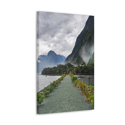 Misty Path Through the Fjords - Canvas Gallery Wraps