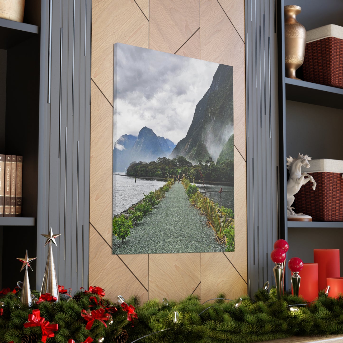 Misty Path Through the Fjords - Canvas Gallery Wraps