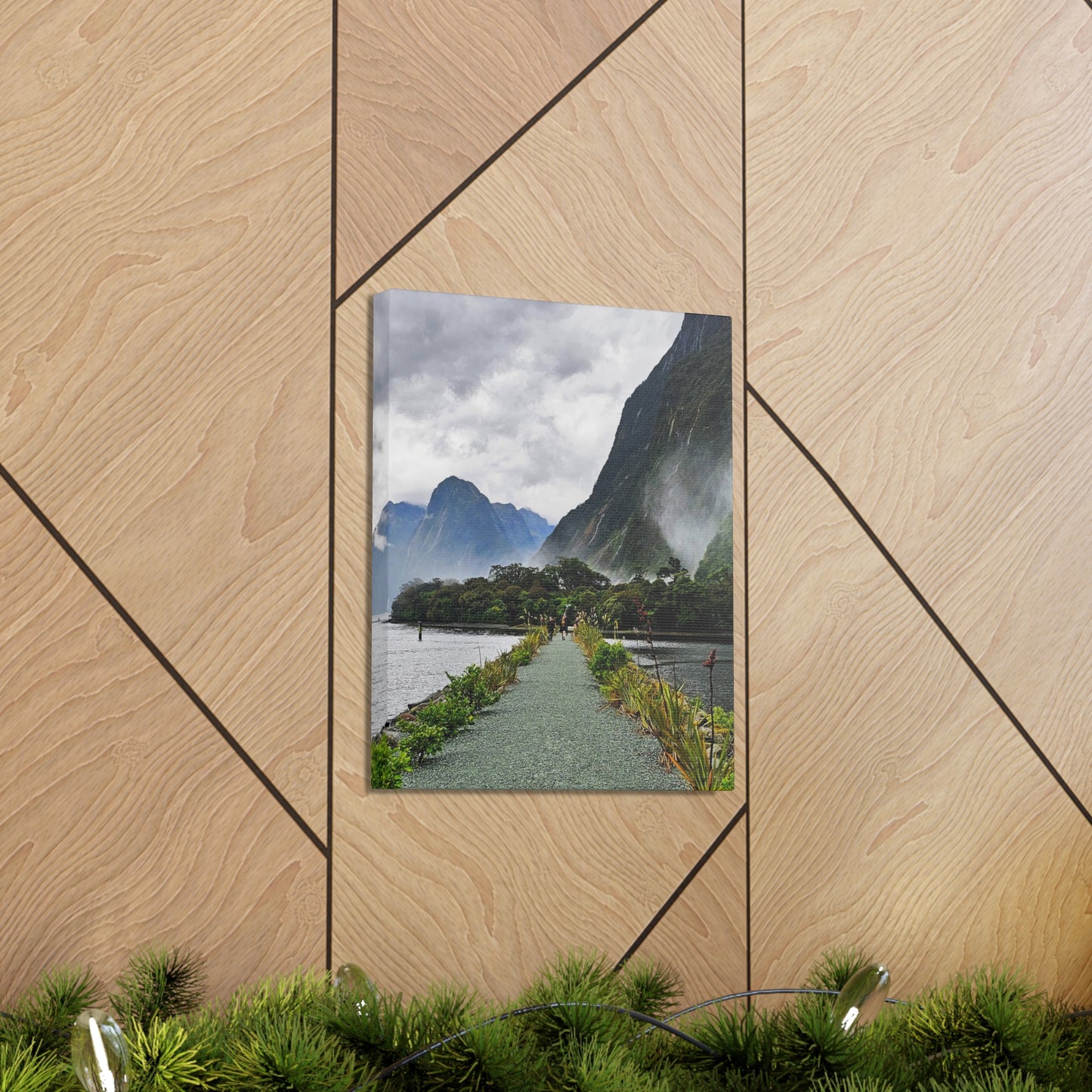 Misty Path Through the Fjords - Canvas Gallery Wraps