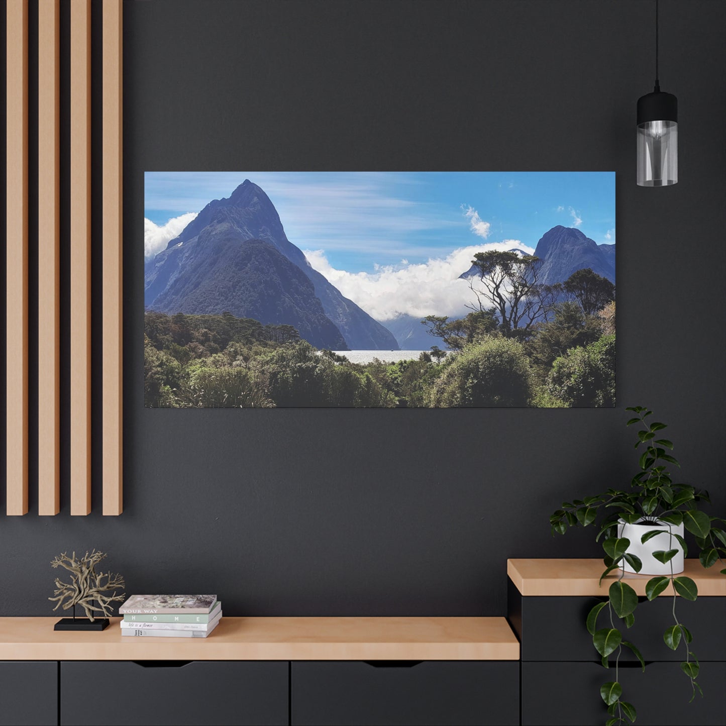 Tsunami over the Peaks - Classic Canvas