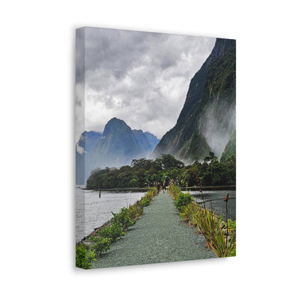 Misty Path Through the Fjords - Canvas Gallery Wraps