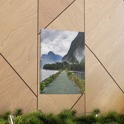 Misty Path Through the Fjords - Canvas Gallery Wraps