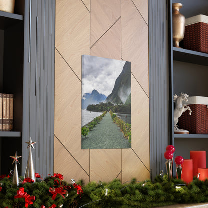 Misty Path Through the Fjords - Canvas Gallery Wraps