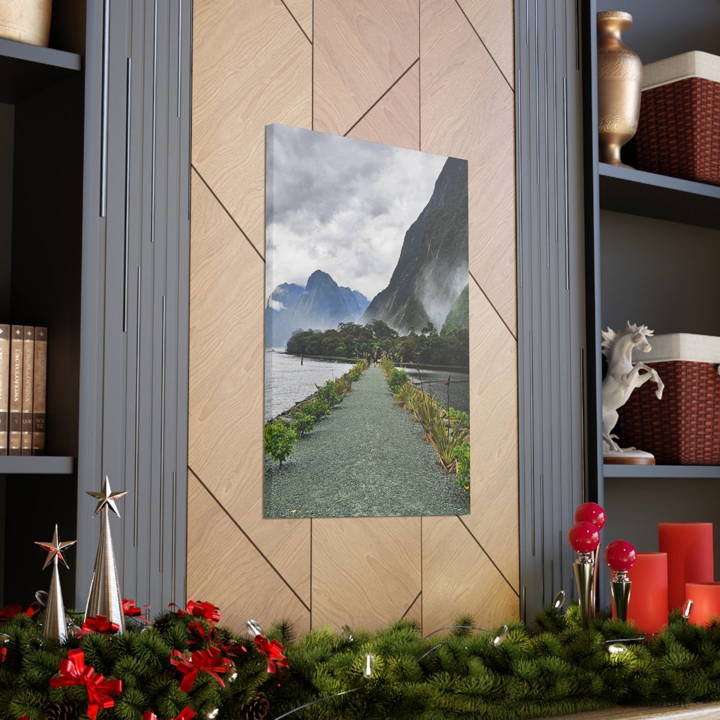 Misty Path Through the Fjords - Canvas Gallery Wraps