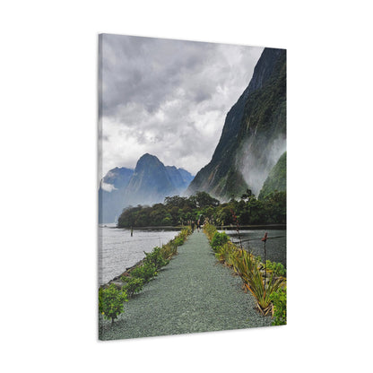 Misty Path Through the Fjords - Canvas Gallery Wraps