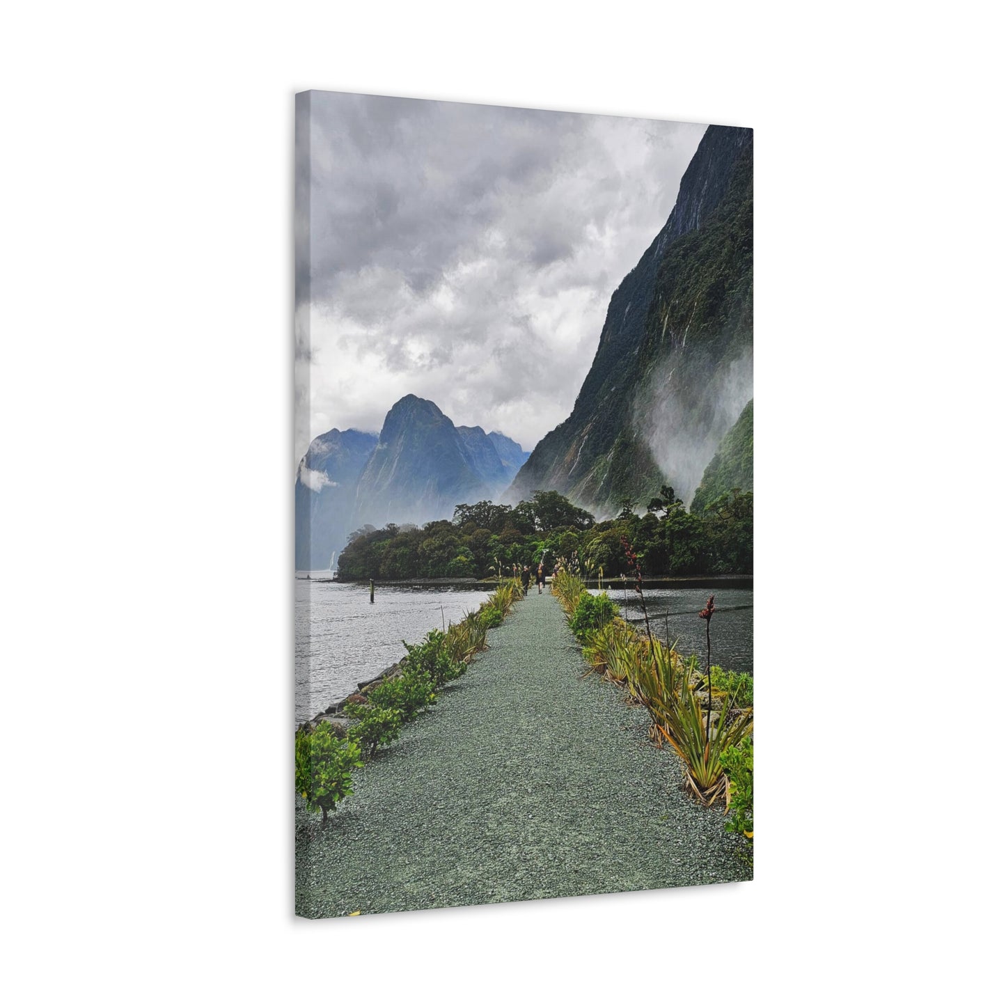 Misty Path Through the Fjords - Canvas Gallery Wraps