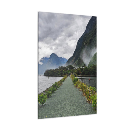 Misty Path Through the Fjords - Canvas Gallery Wraps