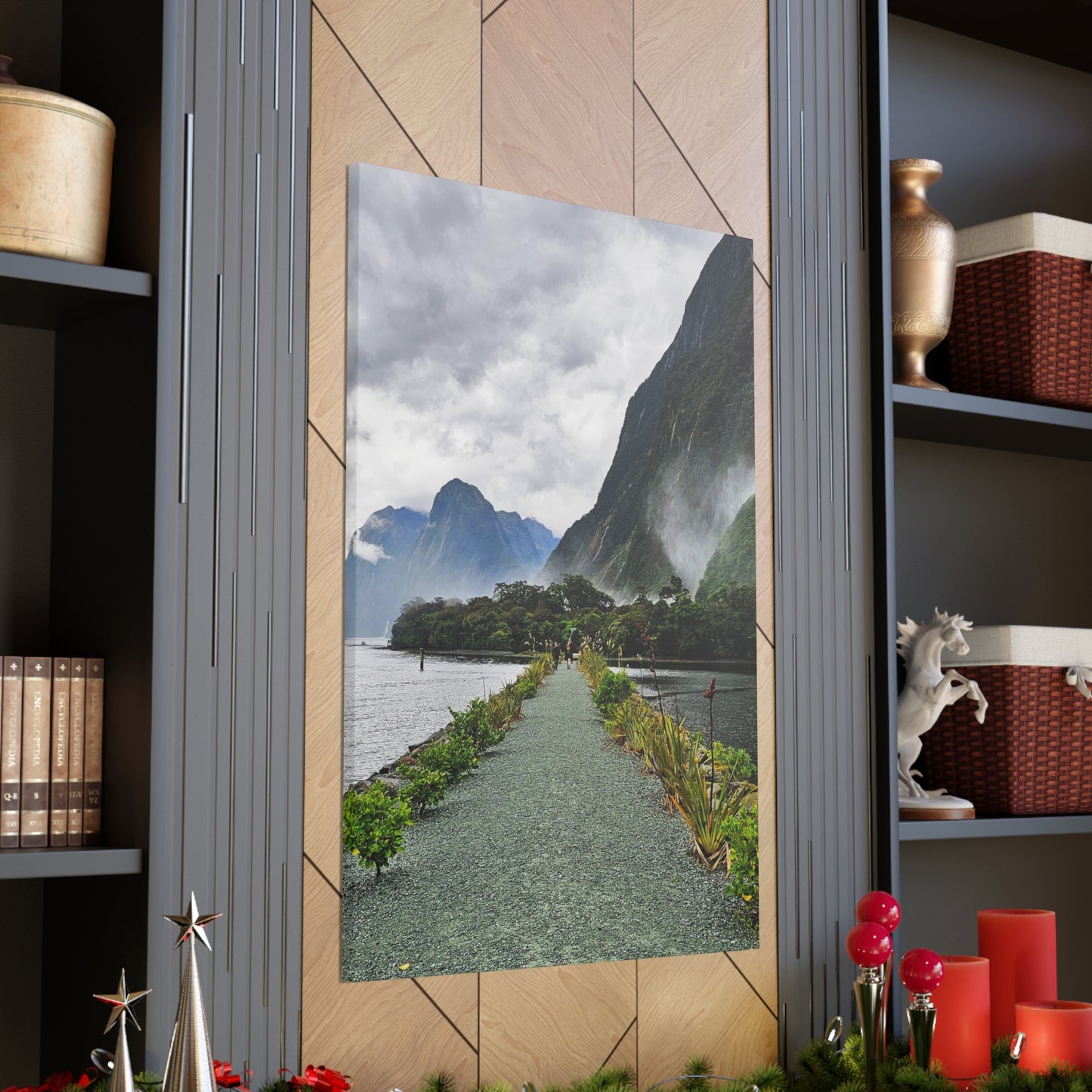 Misty Path Through the Fjords - Canvas Gallery Wraps