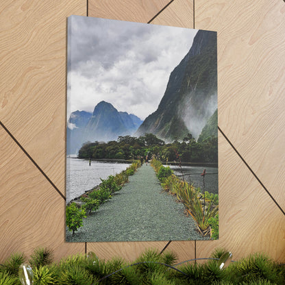 Misty Path Through the Fjords - Canvas Gallery Wraps