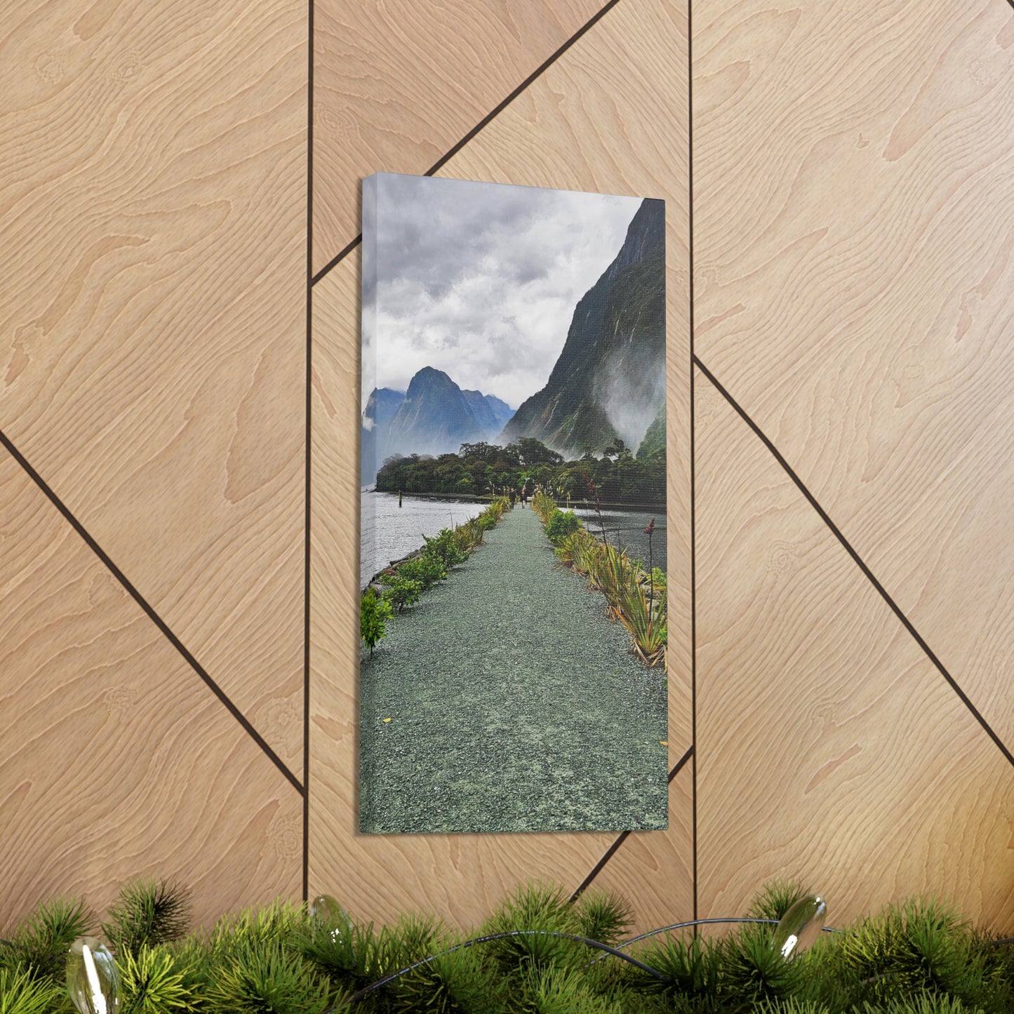 Misty Path Through the Fjords - Canvas Gallery Wraps